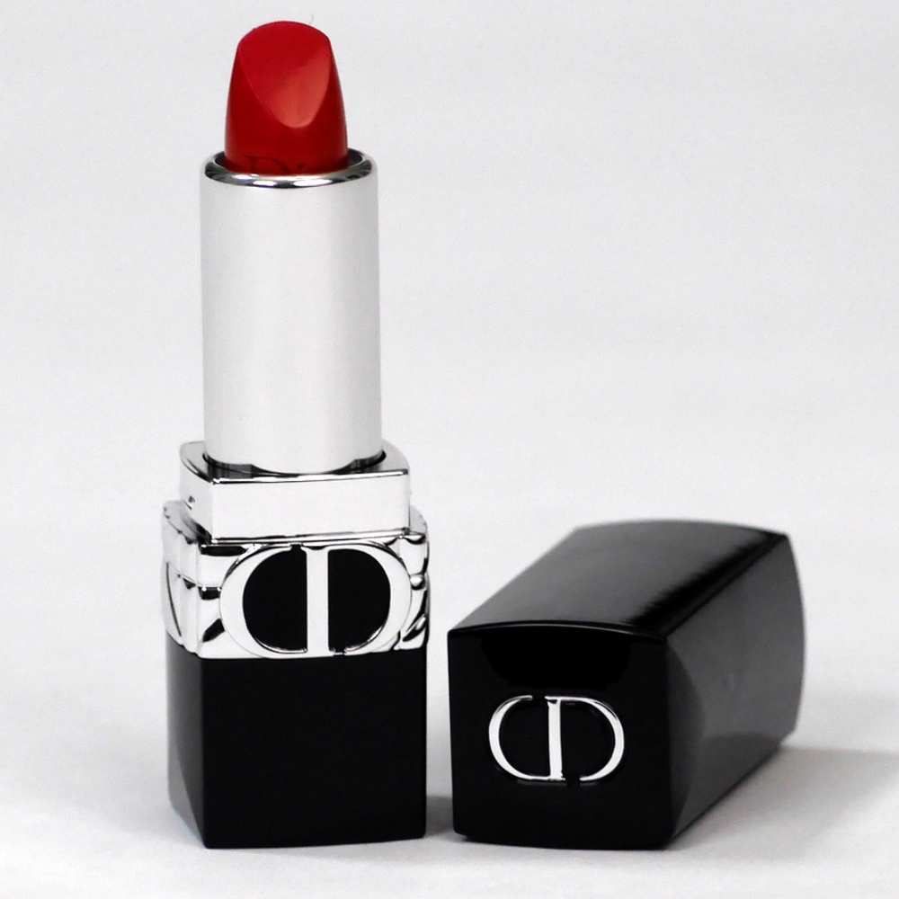 DIOR Rouge Dior 999 SATIN Couture Colour Lipstick Long Wear MINI 1.5 g - NIB